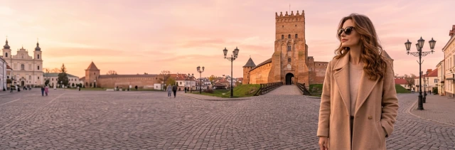 Вечірній міський краєвид