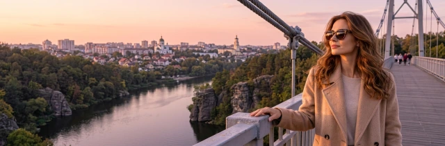 Вечірній міський краєвид