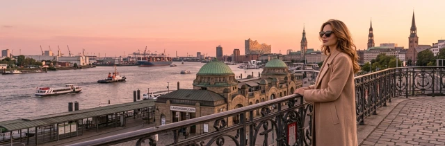 Вечірній міський краєвид