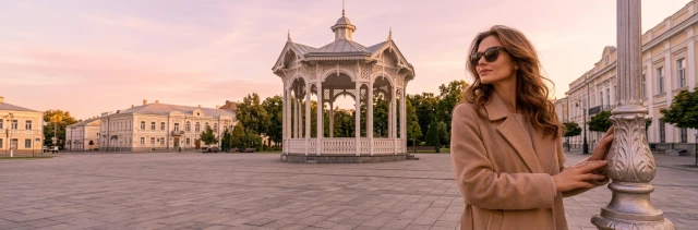 Вечірній міський краєвид