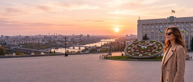 Вечірній міський краєвид