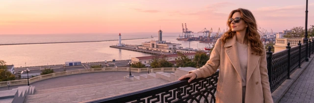 Вечірній міський краєвид