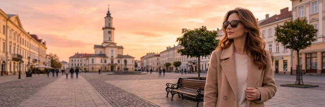 Вечірній міський краєвид