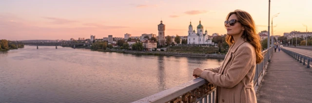 Вечірній міський краєвид