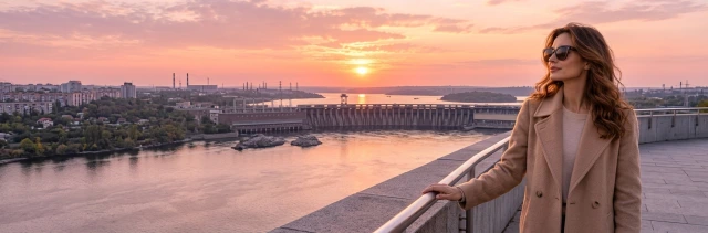 Вечірній міський краєвид